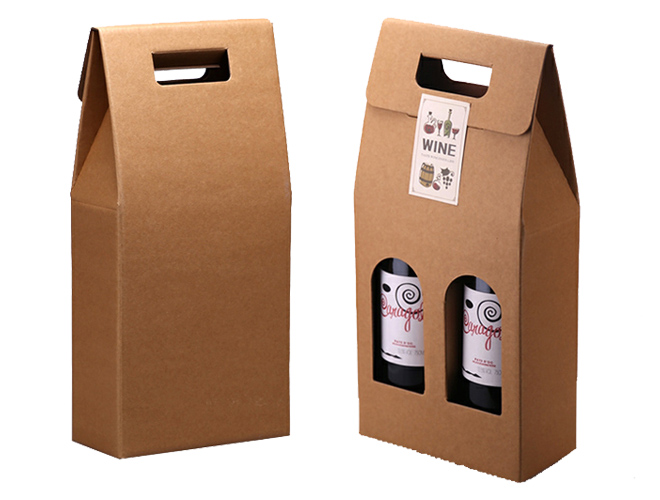 Kraft paper wine box