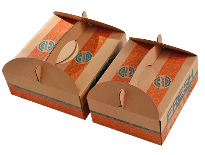 Corrugated Paper Portable Fruit Packaging Box
