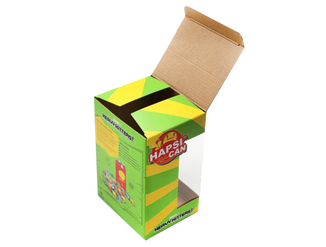 Toy packaging box with window