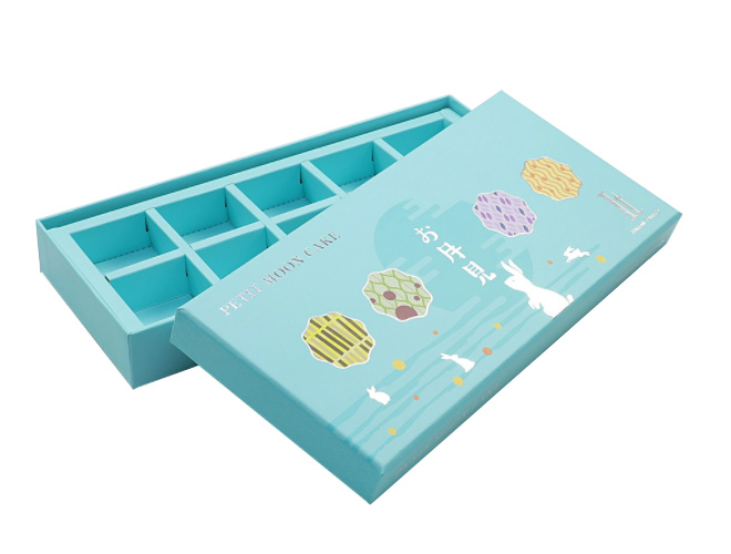 Color partition cardboard gift box