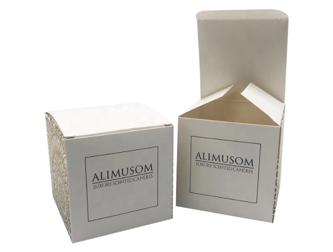 White Square Cosmetic Cardboard Box