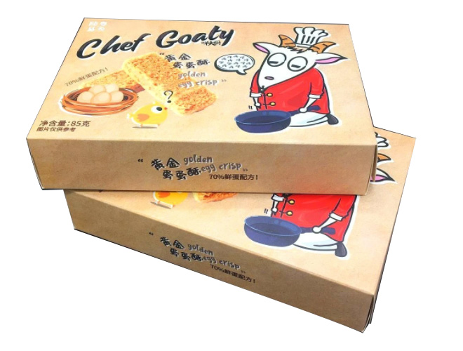 Multicolor Cardboard Biscuit Packaging Box
