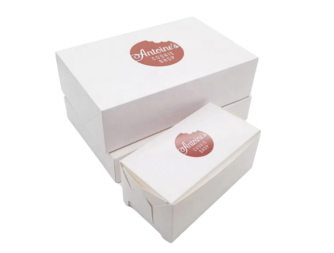White cardboard takeaway box