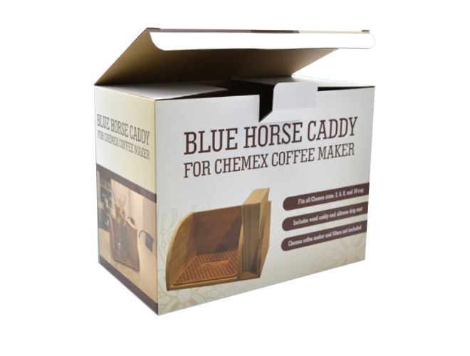 Two-color printing coffee cardboard packaging box