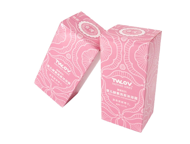 Color cardboard skin care product packaging box