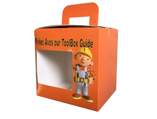 Color window cardboard toy packaging box