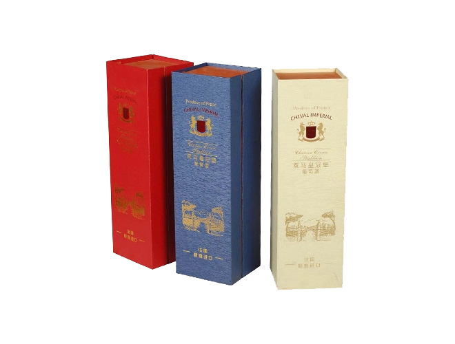 Wine boutique packaging box with magnet
