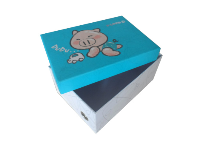 Hardcover Gift Box with Hole and Lid